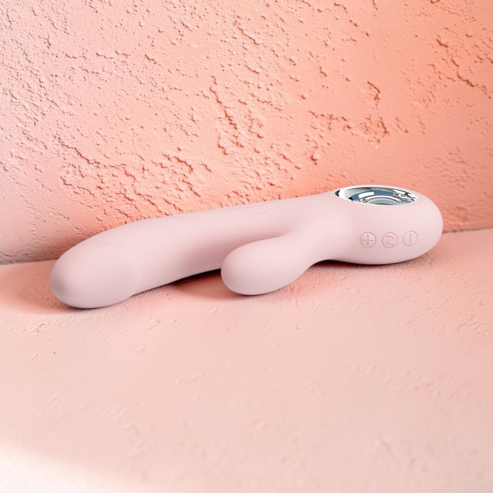 Bare Intentions Bunny Vibe rabbit vibrator with ergonomic design and soft silicone texture, suitable for intimate pleasure.