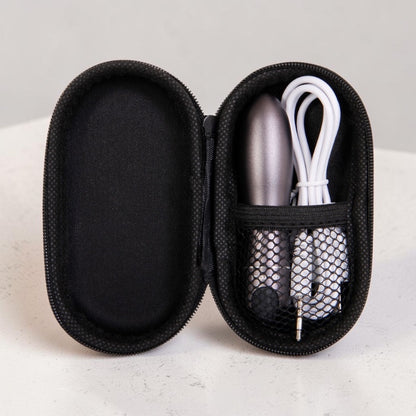 Rechargeable Bullet vibrator from Bare Intentions' Travel-Gasm line, sleek design, compact and discreet for travel and pleasure.