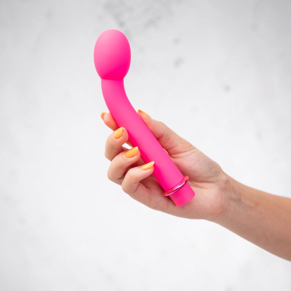 Bare Intentions KORA Fiercely Powerful G and P spot vibrator with sleek design and textured surface for targeted stimulation.